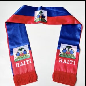 haiti flag scarf